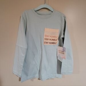 DotDotSmile Limited Edition Stay Humble Kids Long Sleeve Shirt Size 5/6 NWT
